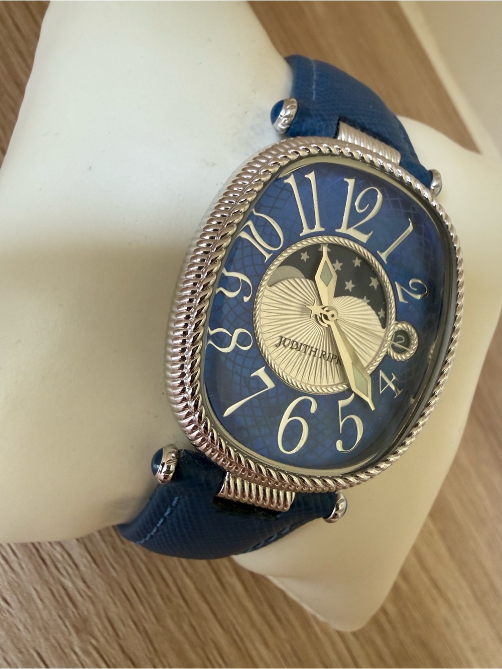 Judith Ripka Blue Oval Moonphase Watch - Picture 2 of 9